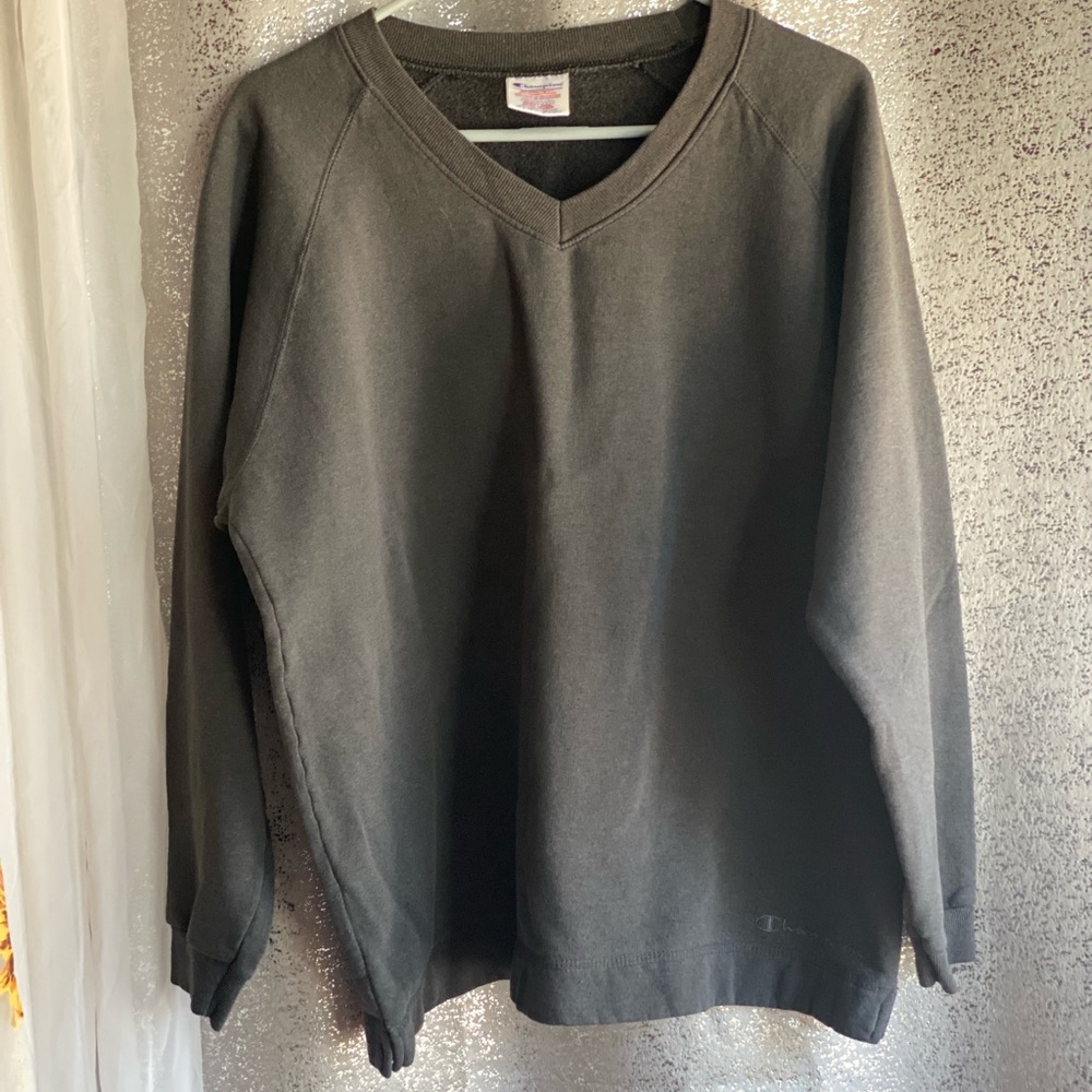 Vintage Champion V-Neck Sweater XL